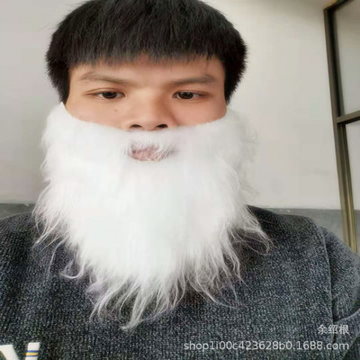 圣诞扮演白胡子圣诞节装饰胡须万圣节假胡子成人表演装扮道具