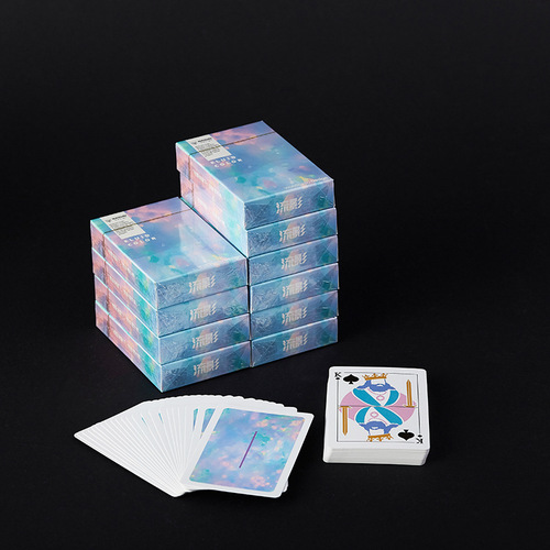 [Wholesale supply] Creative European simple style design playing cards with white core and thickened Texas Hold'em poker for adults