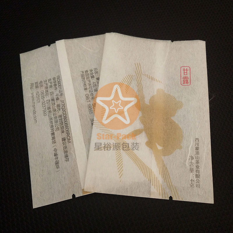 日本蚕丝云龙纸棉纸茶叶袋中封风琴袋