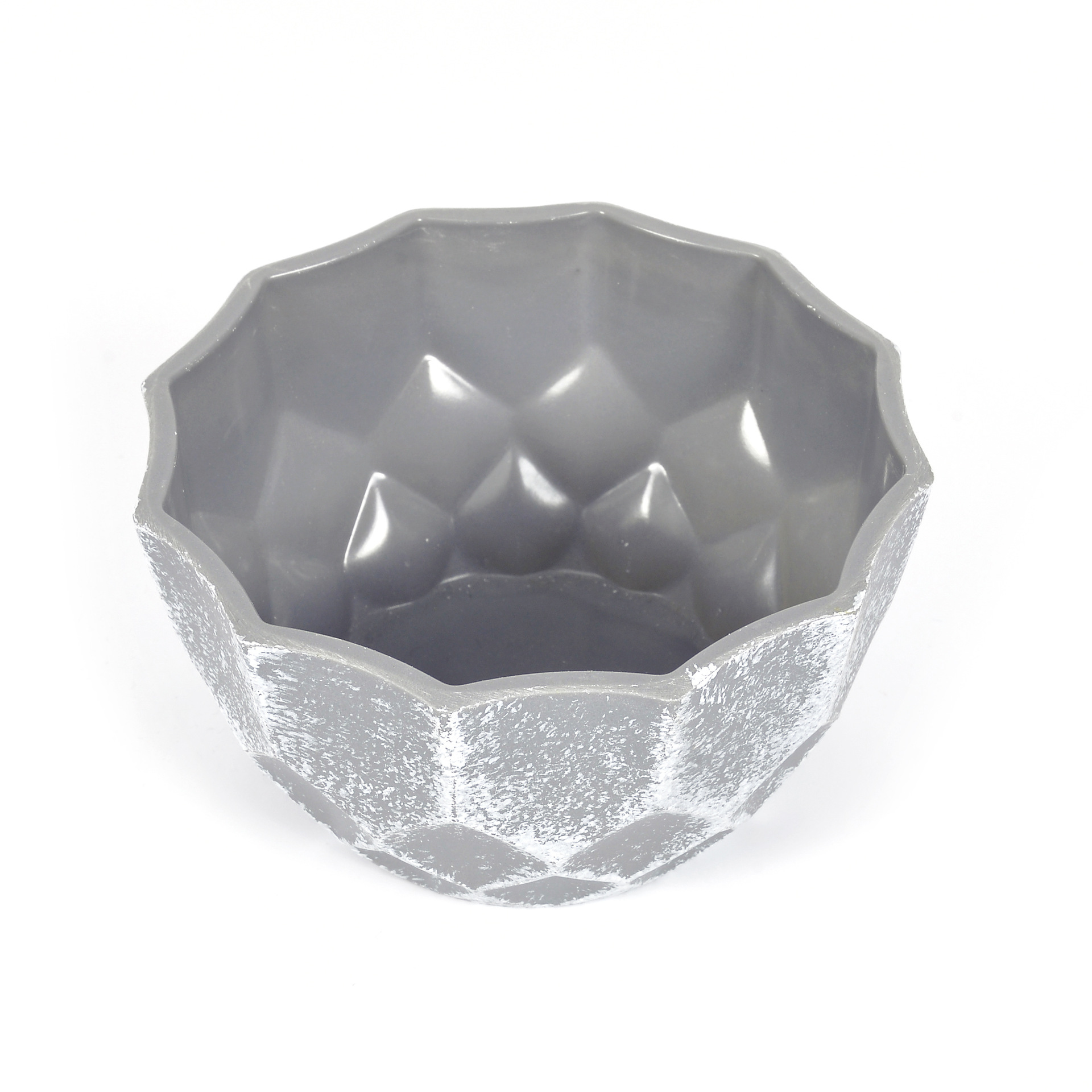 Manufacturers Imitation Cement Diamond Horn Flower Pot Simple Retro Plastic Imitation Porcelain Succulent Plant Pot Shaped Stone To Do Old details Picture