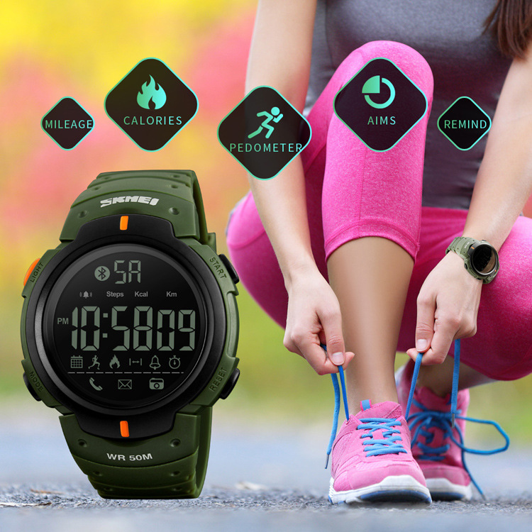 SKMEI 1301 soporte multifunción IOS Android al aire libre Bluetooth reloj inteligente para hombres