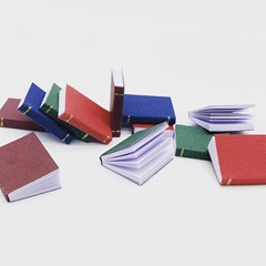 Dollhouse1:12迷你娃娃屋袖珍家具配件4色書本BJD場景拍攝道具