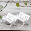 Micro -shrinking model simulation mini park chair chair sand table stool micro -landscape potting ornament jewelry