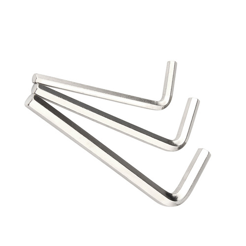 L-shaped hex wrench 152345mm 3D printer wrench accessory, silver, hardened, for export, factory direct supply