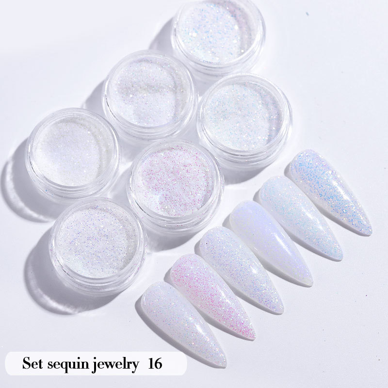 Mode Couleur Unie Paillette Accessoires Pour Ongles 1 Jeu Nail Fournitures display picture 20