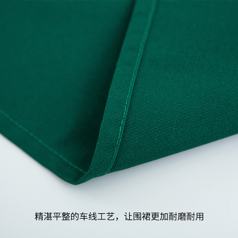 Delantal de mezclilla barista de estilo japonés logotipo personalizado impresión restaurante floral leche tienda de té Barber ropa de trabajo circunferencia del cuerpo