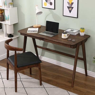 Northern Europe solid wood desk Modern simplicity Computer desk and chair Japanese student household write Desk sets desk Study