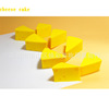 Lemon cosmetic sponge, yellow changeable triangle, does not fade
