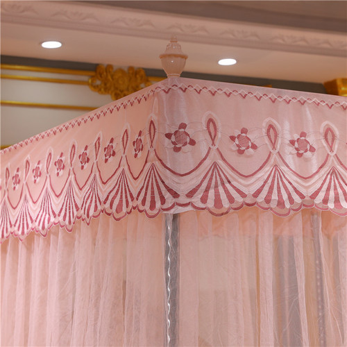 2024 Wholesale New Palace Bed Net with Three-Door Stainless Steel Support Frame and Enhanced Encrypted Mesh