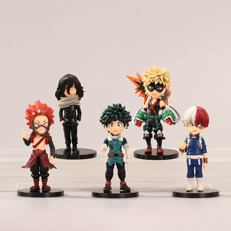 Anime Doll Swing Set, 9-piece Mini Figures Keychain / Display, lightweight 9pcs