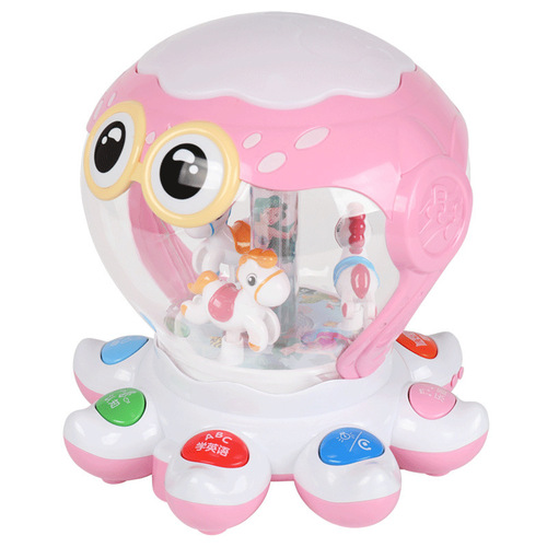 Polaroid Dream Ocean Music Octopus Hand Drum Children's Early Education Enlightenment Learning Climbing Toy English Enlightenment Early Education Machine
