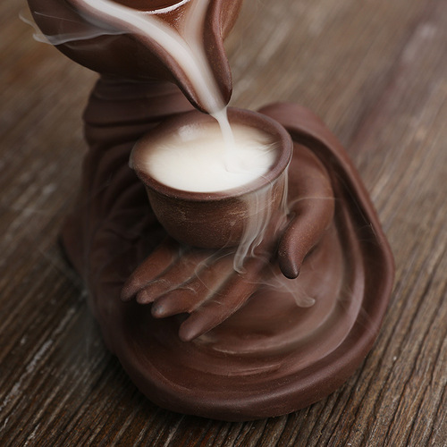 Cross-border new product Buddha hand hanging pot high flush backflow incense burner creative teapot backflow sandalwood incense burner home accessories decoration