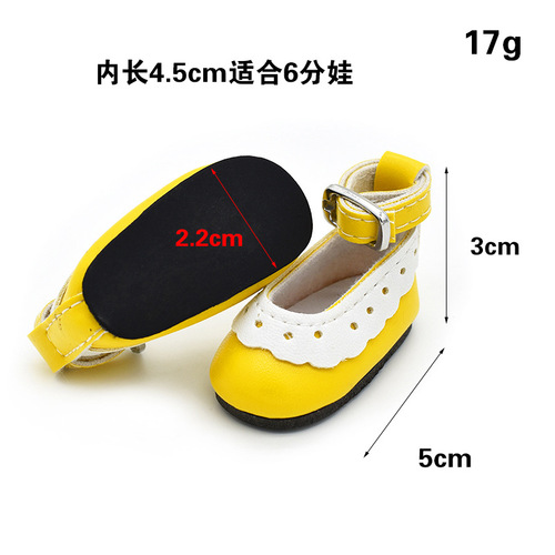 bjd shoes 6 points doll high heels cotton doll doll elastic buckle princess shoe accessories wholesale