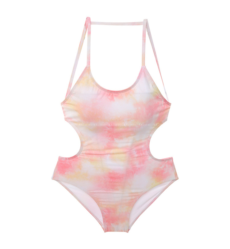 sexy rainbow color one-piece swimsuit  NSHL26403