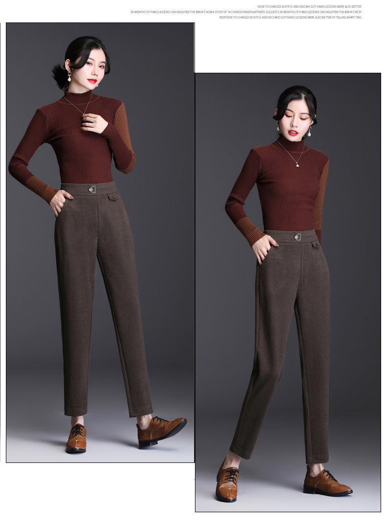 women comfortable temperament casual pants  NSYY9272