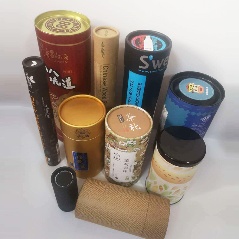 厦门茶叶纸罐 圆筒茶叶包装纸盒 加工厂家茶叶盒圆筒定做生产