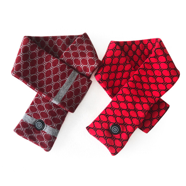 廠家定制智能發熱圍脖 保暖熱敷USB充電護頸圍巾保暖神器