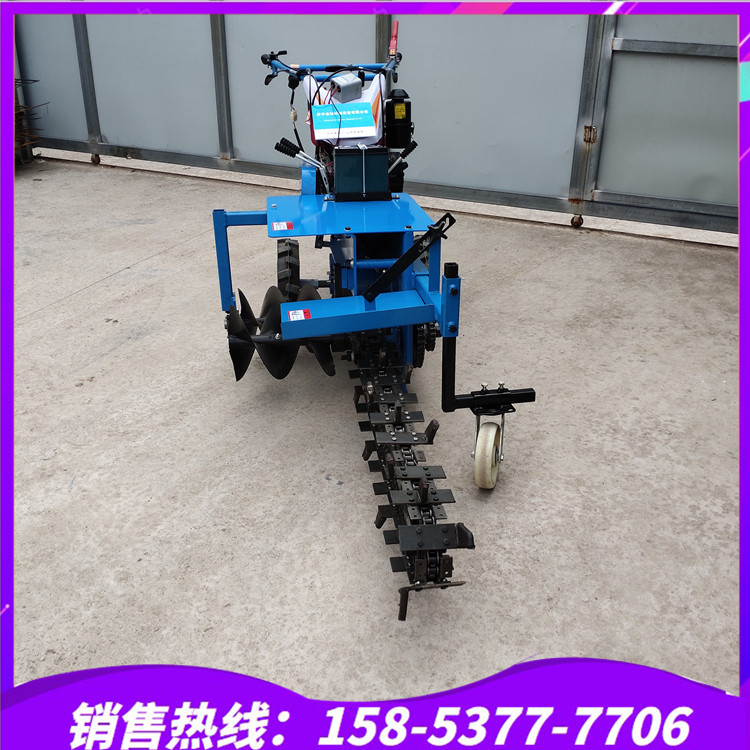 线缆开深沟管道电缆光缆沟挖沟工程新品上市小型手扶链条式开沟机
