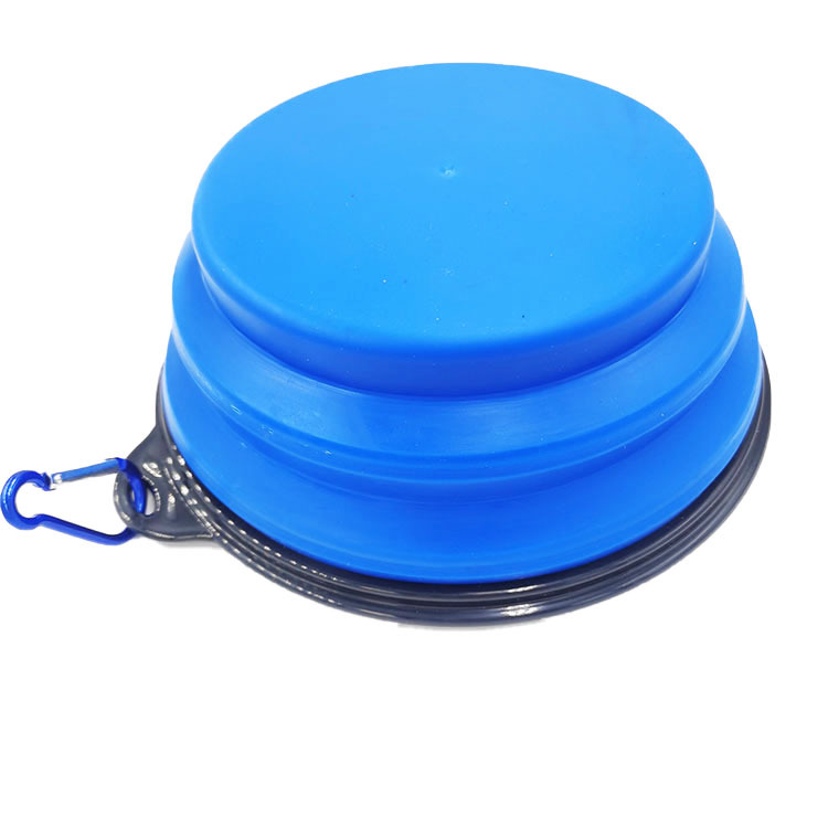 Suministro directo de fábrica Grande TPE plegable silicona Pet Bowl perro tazón agua potable portátil suministros para mascotas al por mayor