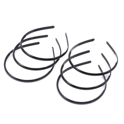 韩版潮流新款洗脸发箍带齿不伤发黑色化妆发箍瑜伽运动简约头扣|ru