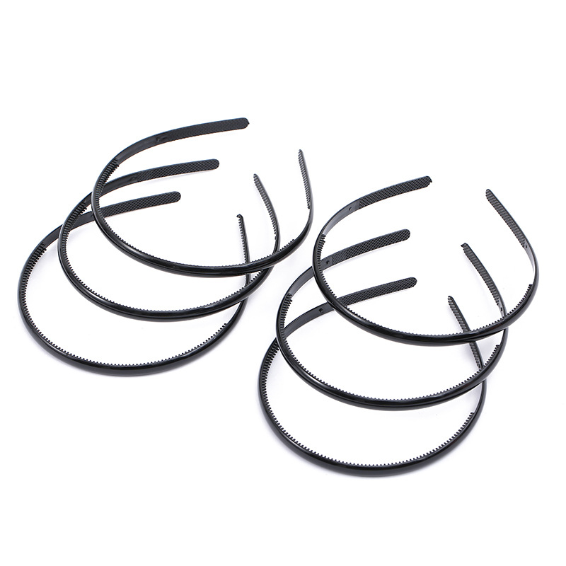 韩版潮流新款洗脸发箍带齿不伤发黑色化妆发箍瑜伽运动简约头扣|ru