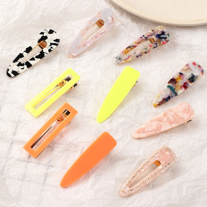 Korean Macaron Retro Frosted Hair Accessories Bangs Bb Clip Set display picture 6