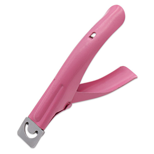 Manufacturer wholesale nail art nail clippers stainless steel pink manicure tools U-shaped manicure straight scissors