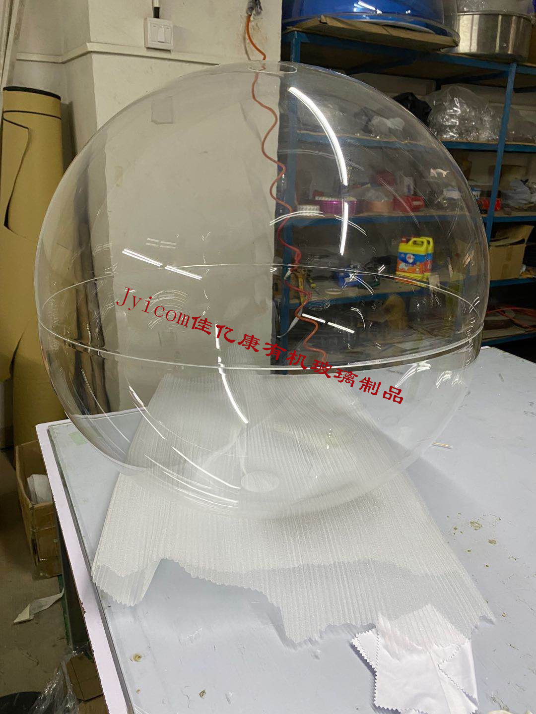 定制亚克力大型透明空心球半球圣诞婚庆透明有机玻璃空心装饰球罩