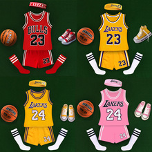 童装批发六一儿童篮球服夏季运动短袖套装韩版23号男童女童两件套