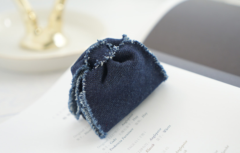 Korean Denim Bow Catch Clip Wholesale display picture 2