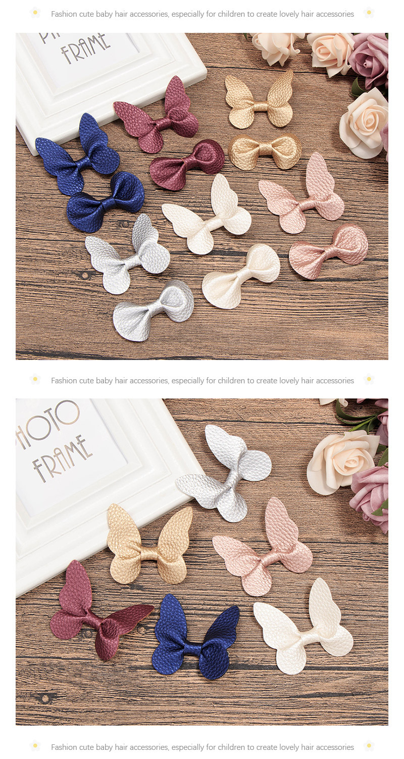 Kid's Sweet Solid Color Bow Knot Cloth Hair Clip display picture 1