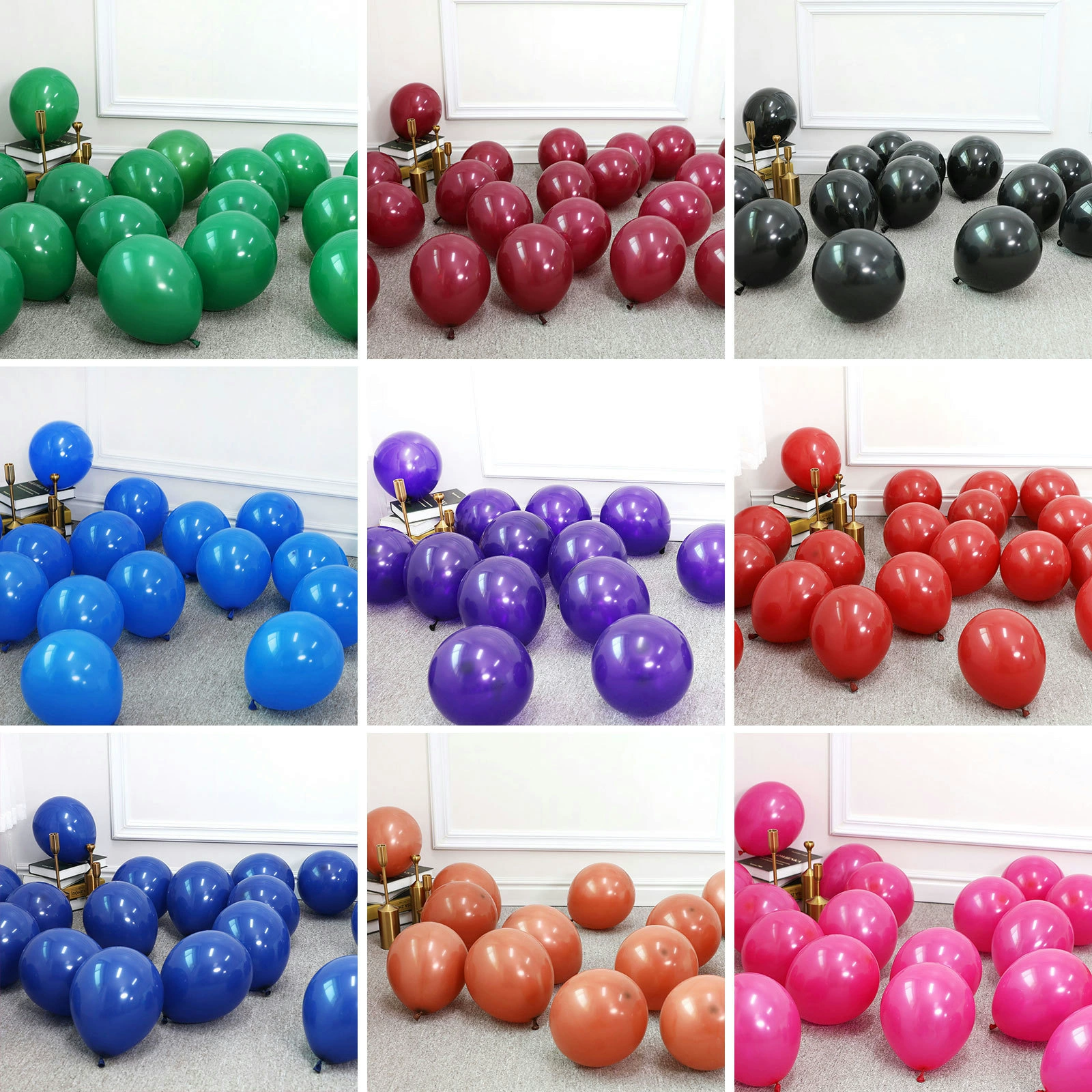 Многоцветный круглый шар Balloon, увеличенная толщина, 10 дюймов, 2G, оптом