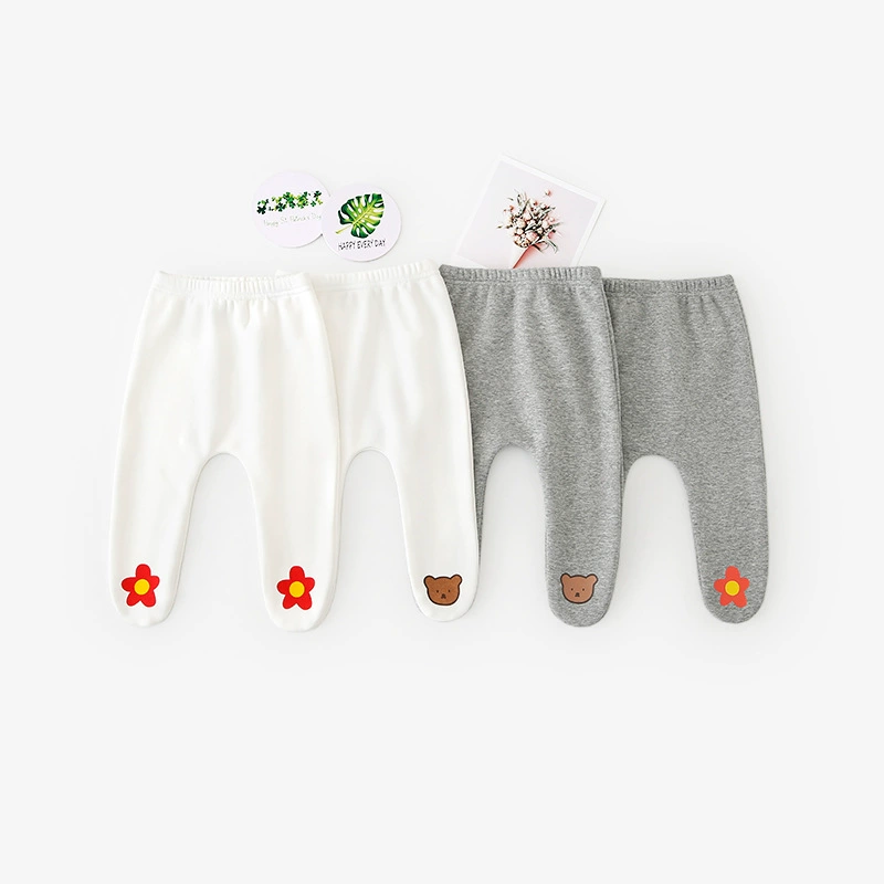 Winter children's warm tights, fashionable cartoon leggings