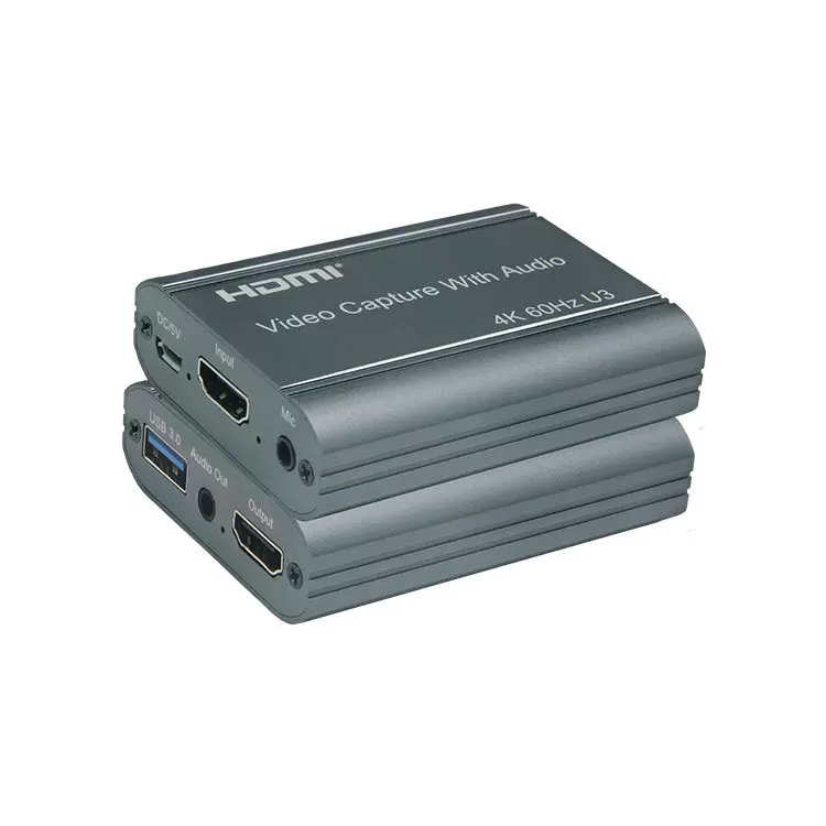 工厂直销USB3.0HDMI高清视频采集卡支持本地环出音频输出重叠