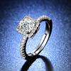 Ring with stone, wedding ring, internet celebrity, one carat, wholesale