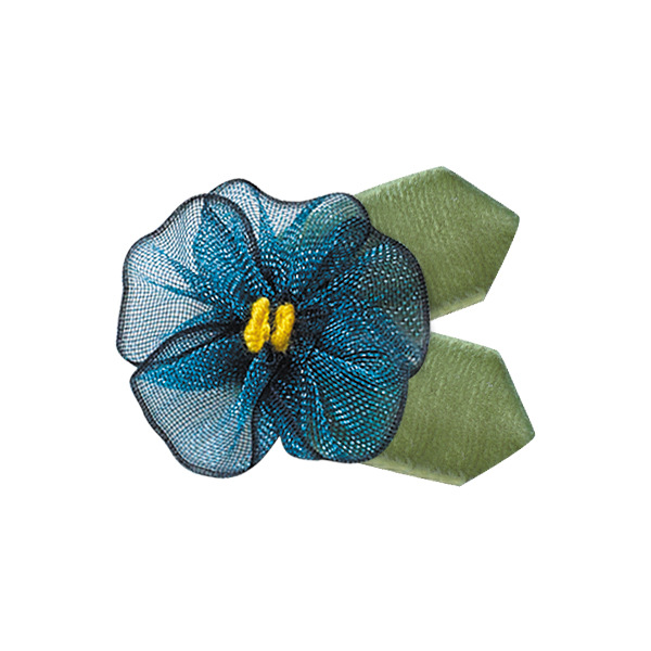 En stock poliéster cinta pequeña flor 3,2 cm amplia Ropa Accesorios DIY material de producción con hojas Cinta pequeña flor