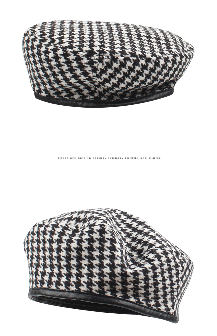 Women's Korean Style Houndstooth display picture 2