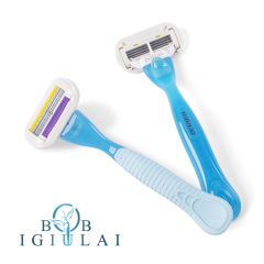 Men's 4-Blade Shaver, Rechargeable Electric Razor, Universal 3-Blade Holder, Private Label Customization