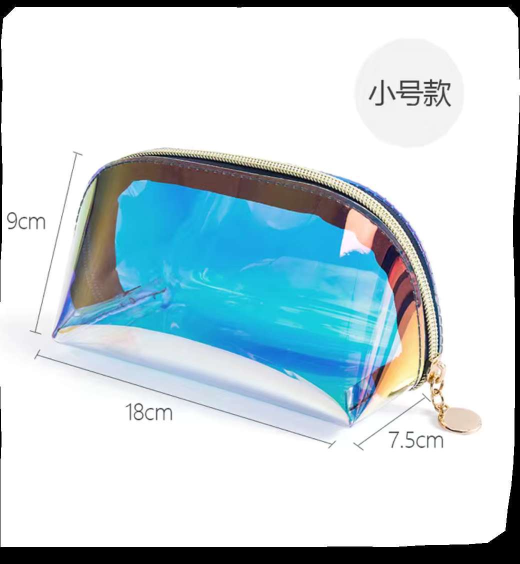 网红镭射化妆包PVC幻彩洗漱防水便携旅旅行收纳包