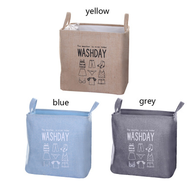 Big Mac Cotton and hemp Fabric art Large waterproof Foldable Dirty clothes basket clothes Storage baskets Storage basket Storage bag On behalf of