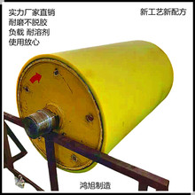 供应大直径胶辊包胶加工新技术PU包胶不脱胶聚氨脂胶辊