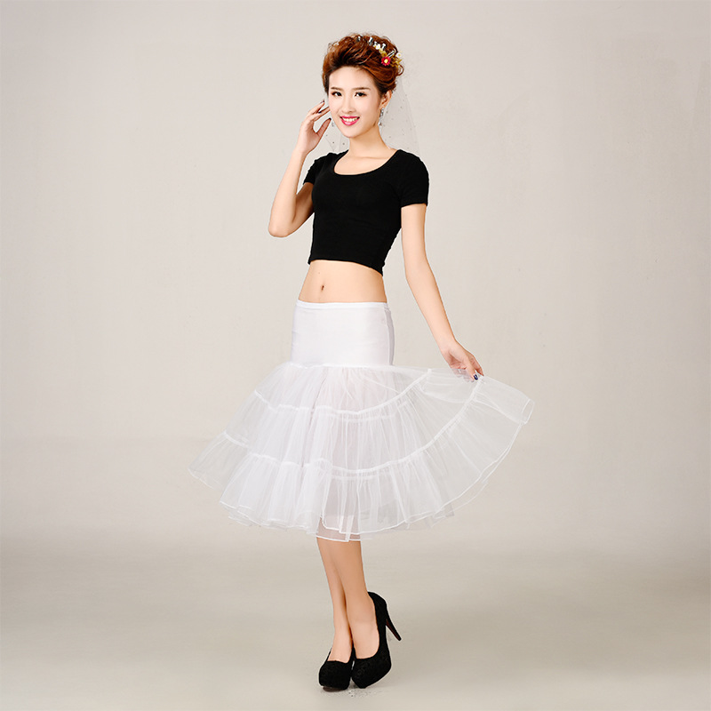 跨境銷售複古無骨婚紗網紗裙撐 速賣通暴力彩色襯裙蓬蓬tutu裙