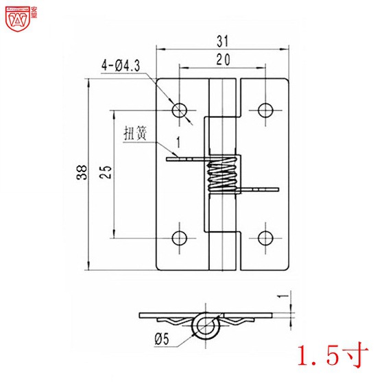 Anwang acero inoxidable 304 acero inoxidable 304 bisagra de resorte bisagra de retorno automático caja de madera pequeña hoja image 7