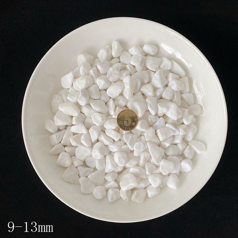 【月銷萬噸】機制小白石 鵝卵石 白色 鋪面石米 盆栽裝飾石批發