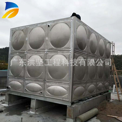 定制304不锈钢水箱　方形生活消防水箱　不锈钢保温水塔厂家直销
