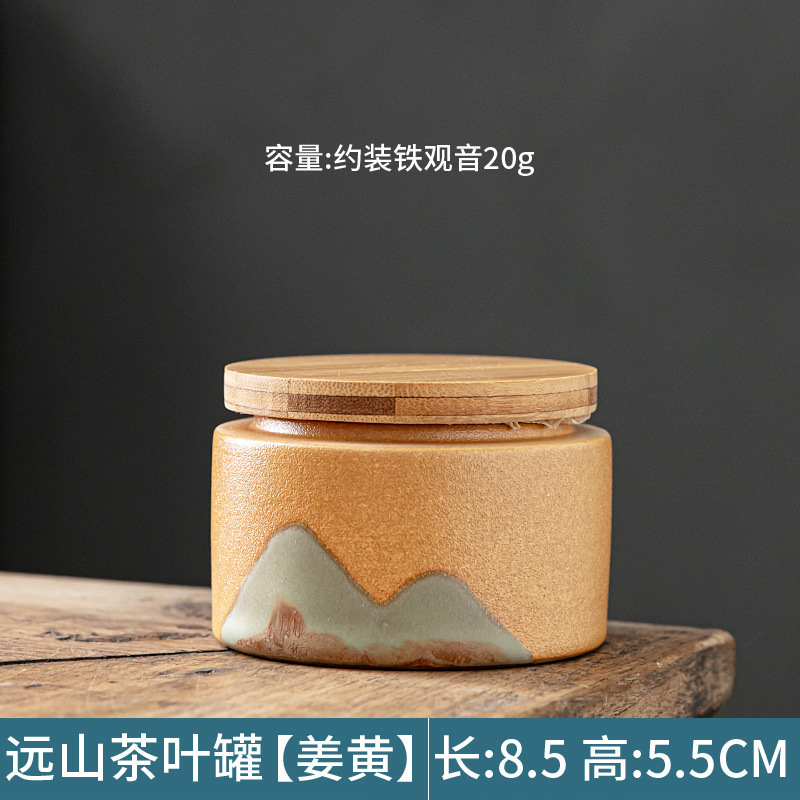 Pu'er tarro de almacenamiento de té portátil caja de té grande pequeño almacén de té tarro de almacenamiento de té