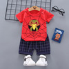 Children's summer sleeves, cartoon set for boys, T-shirt, children's clothing, wholesale