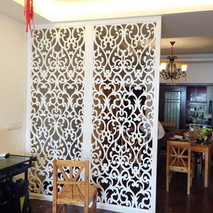 Tonghua PVC hollow carved flower board European -style aisle lattice modern partition porch background wall free paint