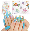 Marine cartoon nail stickers for manicure, fake nails, sticker for nails, 3D