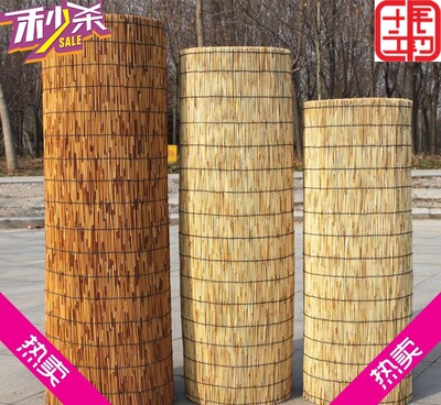 Boutique Reed curtain big roll 30 reed Curtain sunshade Straws Bamboo Reed mat Wall decoration Renovation Carbonize